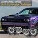Headlights Assembly A Pair For Dodge Challenger 2015 2016 2017 2018 2019 2020 Black Housing Halogen Headlamps Replaceable Right Passenger Side And Left Drive Side(With Bulb) (Left+Right)_voghion.com
