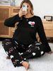 Large Size Loungewear Enlarged And Fattened Women's Re-trousers Pajama Set Light Luxury_voghion.com