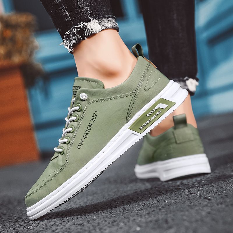 Herren Bequeme Atmungsaktive Freizeitschuhe High-End-Mode Einfarbige Abendschuhe Männliche Schuhe Mit Dicker Sohle Outdoor Wilde Herren Sneakers_voghion.com