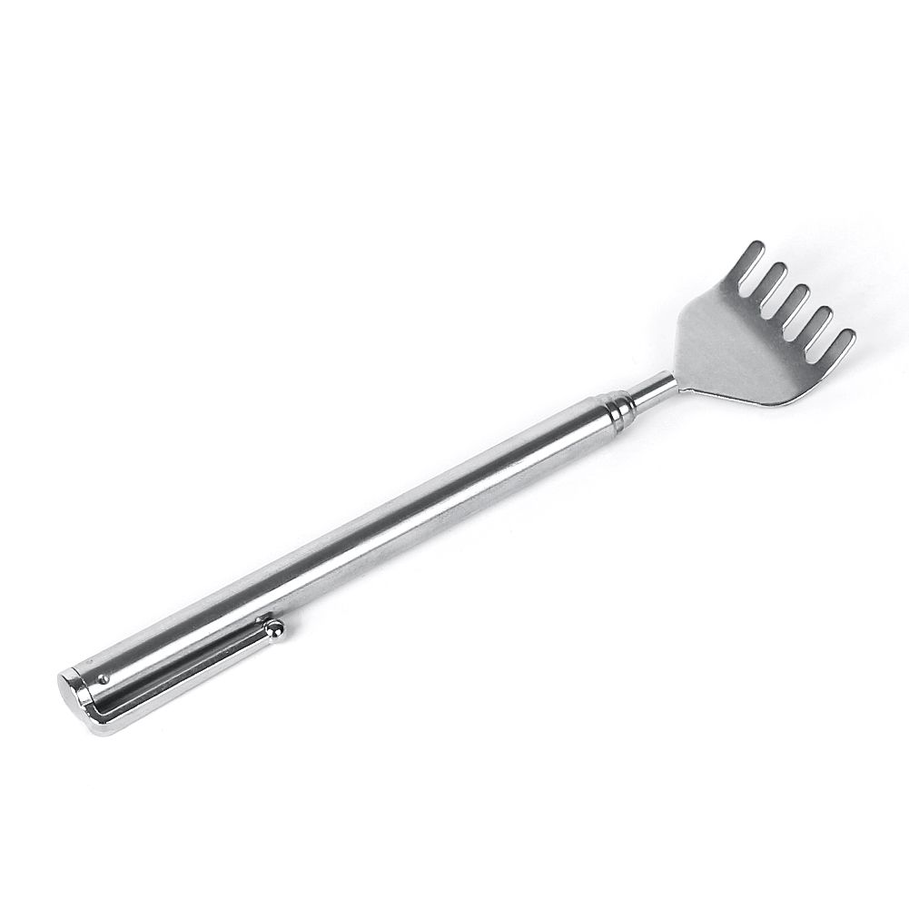 Stainless Telescopic Portable Extendable Handy Pocket Pen Clip Back Scratcher_voghion.com