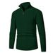 Lässiger Strickpullover für Herren, modischer Pullover mit Twist-Kabel und halbem Reißverschluss, schmale Passform, langärmeliger Rundhalspullover für den Herbst_voghion.com