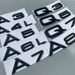 Black/Silver Car Rear Trunk Letter A1 A3 A4 A5 A6 A7 A8 Q3 Q2 Q5 Q7 Emblem Badge Logo Decal Sticker For A Q GT TT_voghion.com