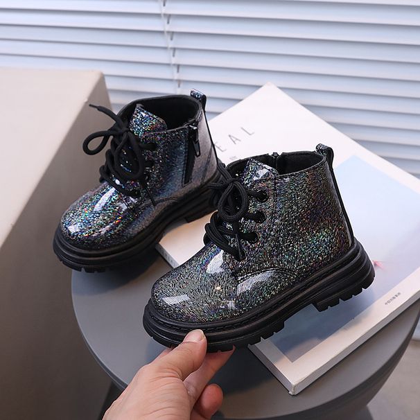 Kinderen Martin 2024 Herfst/Winter Nieuwe Jongens Babyschoen met Leren Oppervlak Kort en Voorband Meisjesmode_voghion.com