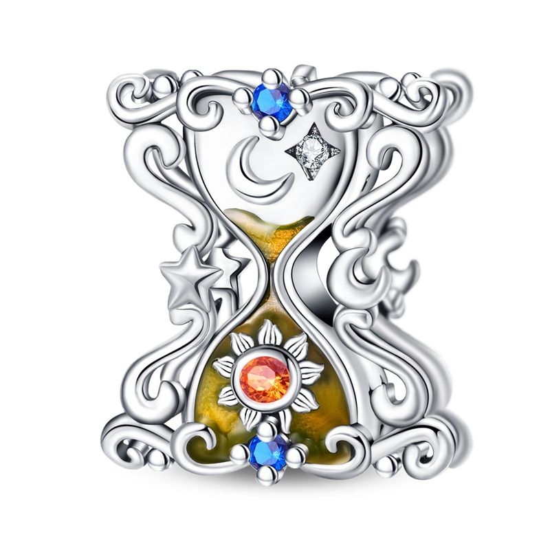 Damesmykker Tarot Stjerne Måne Timeglas Vedhæng Snor Perler Gør-det-selv Smykketilbehør Armbånd Forgyldt Sølv_voghion.com