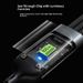 Digitex Transparent Display Smart Chip 100W 3-in-1 Super Fast Charging 6A Data Cable Thickened One-to-Three Braided Wholesale_voghion.com