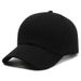 Black Solid Color Baseball Cap Sunshade Snapback Caps Hats Fitted Casual Gorras Hip Hop Dad Hats For Men Women Unisex_voghion.com