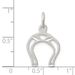 Sterling Silver Satin Open Style Horseshoe Charm_voghion.com