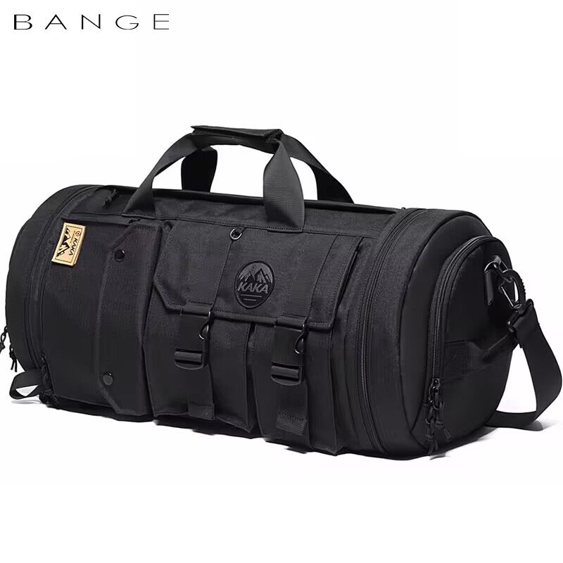 Bolsa de viagem para curtas distâncias masculina com compartimento independente para sapatos, separação para seco e molhado, bolsa de ioga à prova d'água, bolsa de ginástica para esportes ao ar livre e lazer_voghion.com