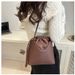 Textured Drawstring Bucket For Women 2024 New Fashionable Single Shoulder Large Capacity High-end Crossbody Bag_voghion.com