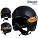 Vintage Motorcycle Helmet For Women & Men – 3/4 ABS Safety Helmet With Bluetooth, UV-Protective Goggles, Retro Design – 3C Certified_voghion.com