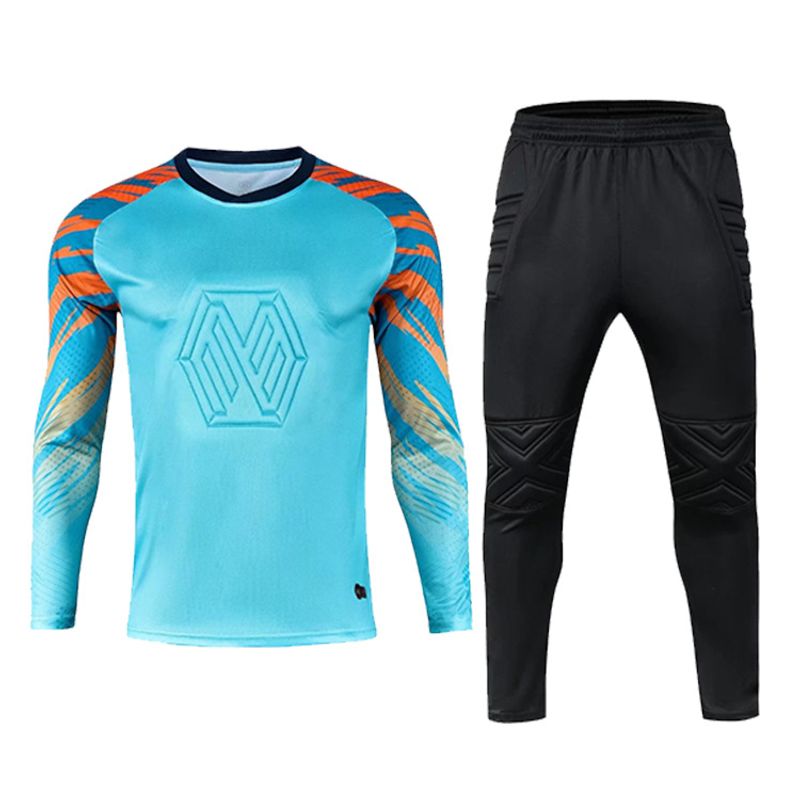 Sleeved football goalkeeper suit outdoor matches, training sports, long sleeved pants for breathable and sweat wicking_voghion.com