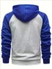 Herren Strickjacke mit Kapuze und Reißverschluss, lässig, Raglanärmel_voghion.com