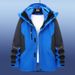 Outdoorjacke für Herren und Damen, abnehmbares 3-in-1-Innenfutter, wind- und wasserdichte Winterjacke, Bergsteigen_voghion.com