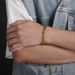 Bracciale unisex in acciaio al titanio con maglie cubane in oro, stile punk hip-hop creativo_voghion.com
