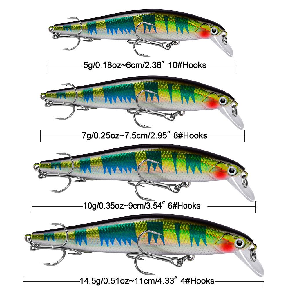 Langsam sinkende Minnow Ultra Long Casting Kunststoff Harten Köder Bionic Lure Fishing Gear_voghion.com