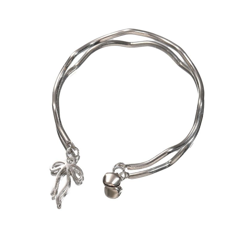 frischer und süßer Mobius-Ring, Sier-Bogenglocke, süßes Nischenarmband mit hochwertigem Design_voghion.com