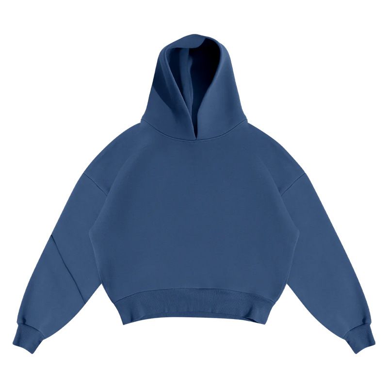 Men's Clothing Cross Border Casual Simple Couple Fashion Hoodie Sweatshirt Solid Color Loose Sweatshirt Sweatpants Wholesale_voghion.com