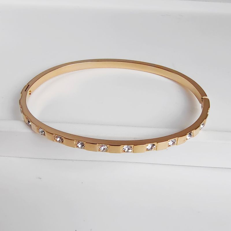 Enkel vintage-stil ensfarget armbånd i rustfritt stål i 304-stil i bulk_voghion.com