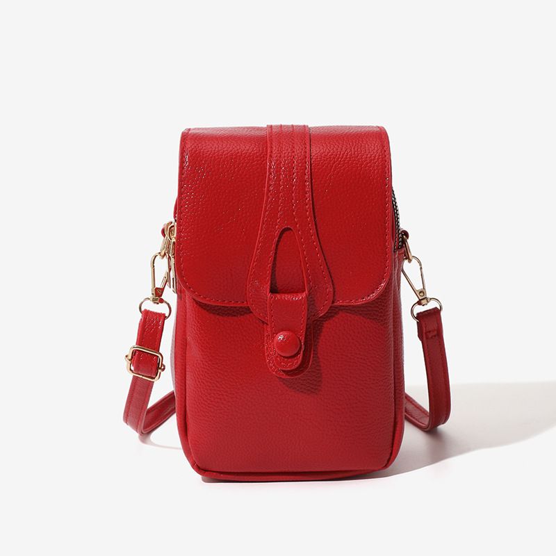 Borsa a tracolla da donna con portafoglio per telefono - Piccola borsa minimalista con tracolla regolabile_voghion.com