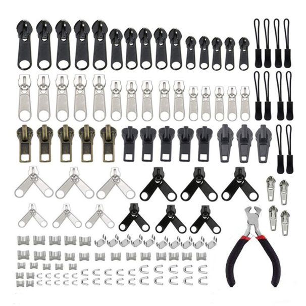 Sada na opravu zipu Výměna zipu s kleštěmi na instalaci zipu pro tašky, bundy, stany, zavazadla, batohy a spací pytle_voghion.com