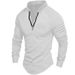 2025 Autumn Casual Loose Stand Collar Zipper Long Sleeve Men's Sports Polo Shirt_voghion.com