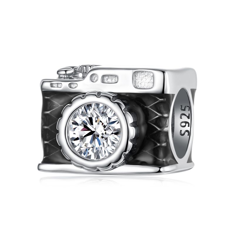 Camera Charm Sterling Silver Charm , SCC3087_voghion.com