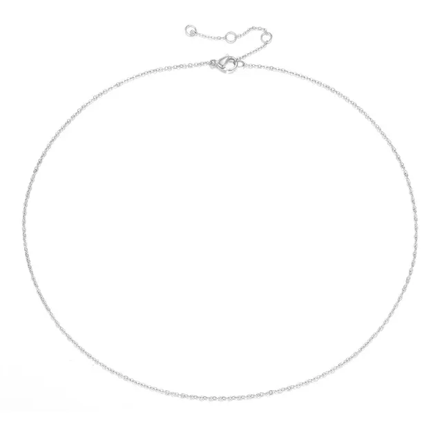 Moda classica in acciaio inossidabile catena per le donne color oro sottile femminile collana girocollo regali gioielli all'ingrosso dropshipping_voghion.com