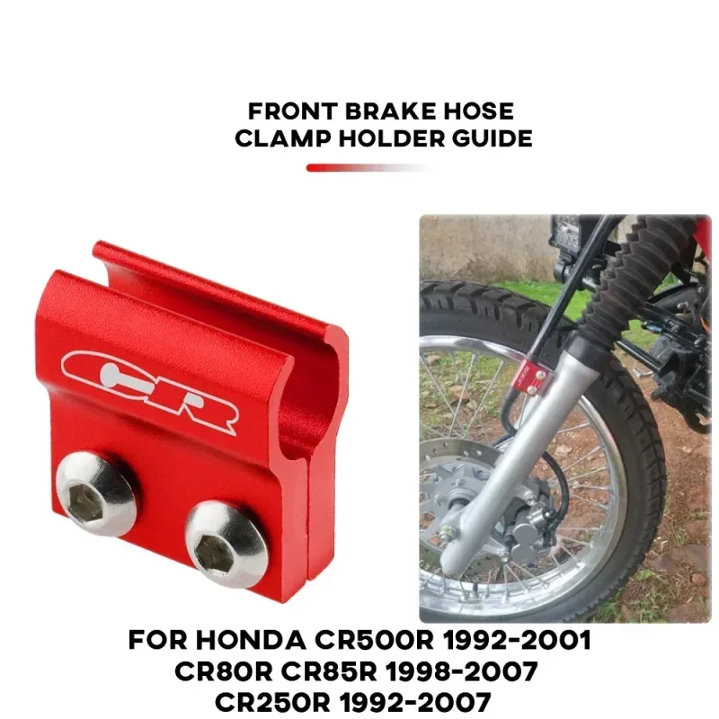 Supporto morsetto guida cavo CR125R CR250R per Honda CR80R CR85R CR500R CR 125R 250R 80R 85R Clip fissa per tubo flessibile freno_voghion.com