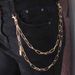 Men's Punk Style Multi-Layer Chain Jeans Accessory, Vintage Lock Design Waist Chain For Stylish Outfits_voghion.com