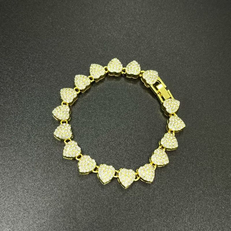 10mm Cuban Chain Necklace & Bracelet Set - Full Diamond Alloy Unisex Jewelry, Luxury Hip Hop Style For Men & Women_voghion.com