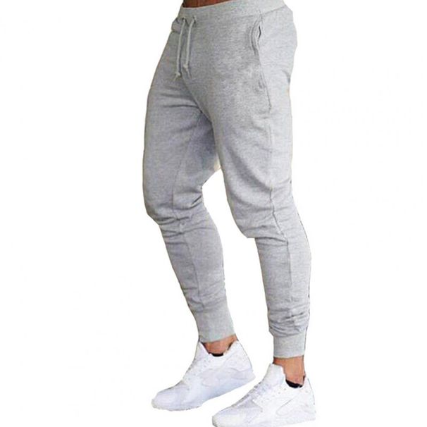 Pants Men's Slim Fit Sweatpants with Drawstring Waist Soft Breathable Fabric Ankle-banded Gym for Convenience_voghion.com