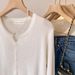 ragazza 6 lana latte blu corto lavorato a maglia per donna primavera e autunno cardigan a maniche lunghe piccolo profumo stile strato interno base_voghion.com