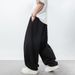 Men's Clothing Men's Spring And Summer New Loose Drape Slightly Tapered Bloomers Split Designtrousers_voghion.com