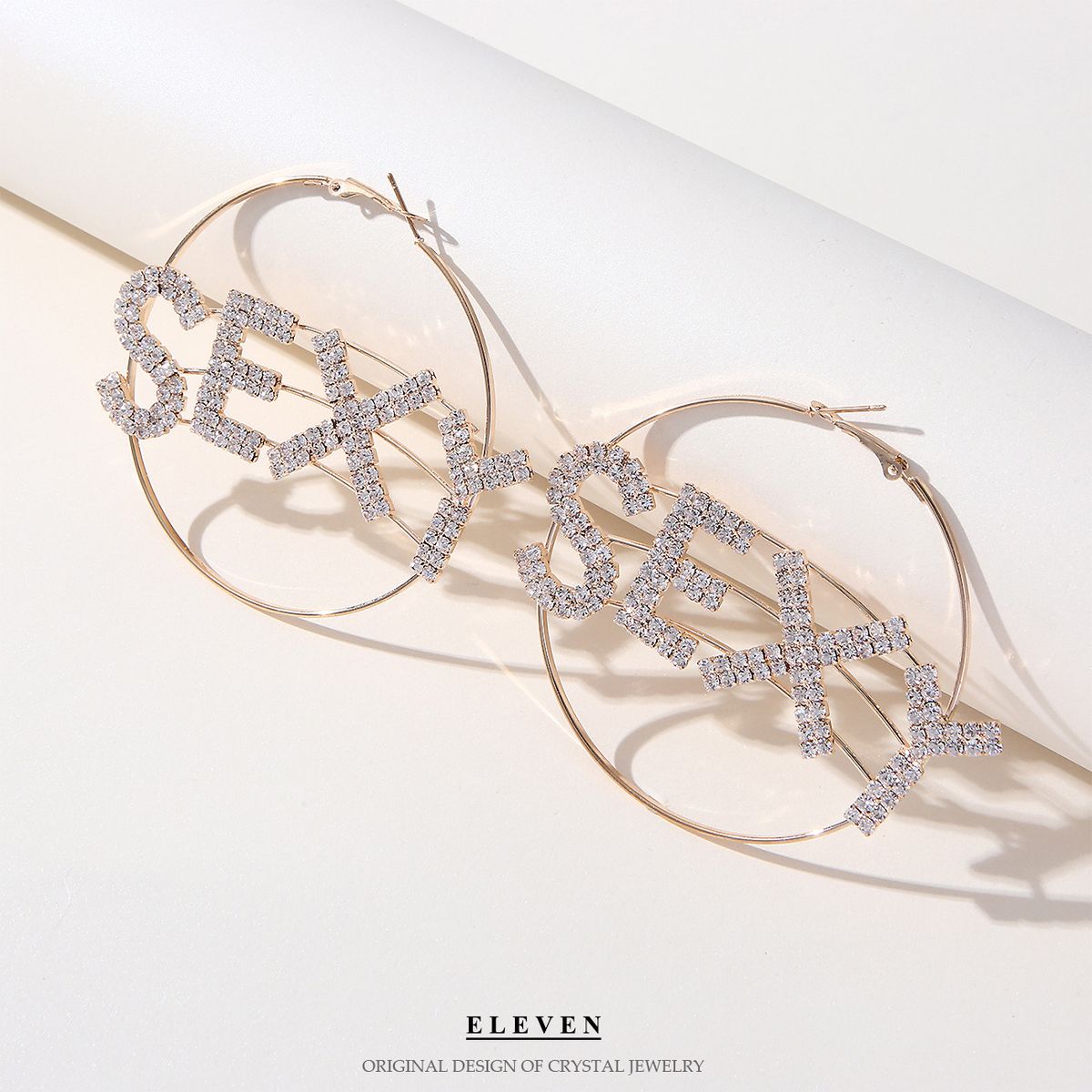 Damen-Accessoires, Diamant-Set, einfaches Temperament, Design, Sinn für Trend-Ohrringe_voghion.com