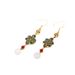 Ancient With Horse Face Skirt Women New Chinese Style Hanfu Earrings Cheongsam High-end Mosquito Coil Ear Clips_voghion.com