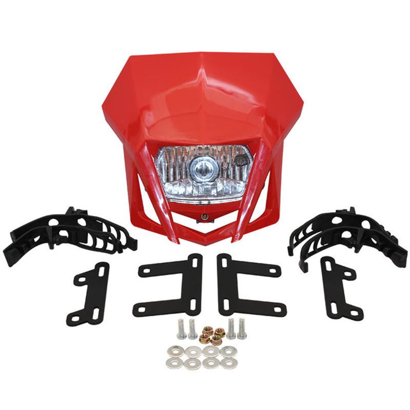 Universal Motorcycle Headlight Headlamp Fairing Farol De Milha Para Moto Fit For HONDA XR CRF 150 230 250 450 Dirt Bike_voghion.com