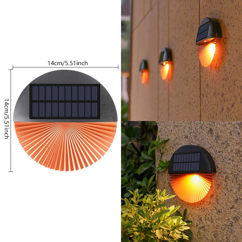 Luminárias de parede solares para áreas externas, luzes de jardim à prova d'água para cercas, pátios, caminhos, quintais, luzes LED decorativas alimentadas por energia solar com liga/desliga automático, branco quente_voghion.com