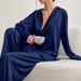 Women's solid color coat pantsuit_voghion.com