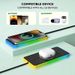 Car Wireless Charger Silicone Non-Slip Pad RGB Light For IPhone_voghion.com