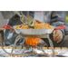 Outdoor stainless steel double ear crawfish frying Frying pasta salad plate seafood pan_voghion.com