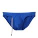 White underpants nylon elastic high quality men's briefs high-grade tethered triangle swim trunks_voghion.com