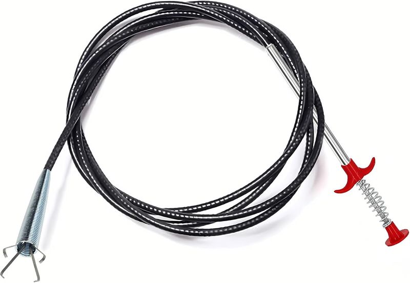Drain Clog Remover - 65cm Snake | Shower/Sink/Toilet | Pipe Cleaner_voghion.com