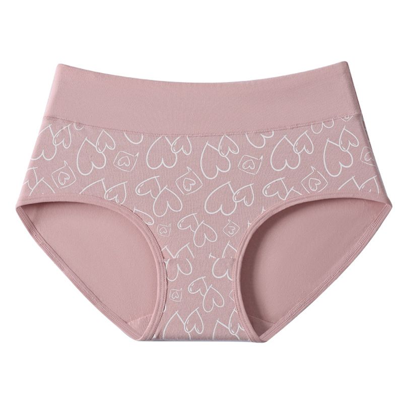Underwear & Sleepwears High Waist Pure Cotton Cute Girl Antibacterial Briefs Student Underwear_voghion.com