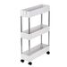 Carrello portaoggetti scorrevole per cucina, bagno, 3 ripiani, mobile, organizer, torre, scaffale ..._voghion.com