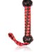 Juguetes de bondage Látigo para coquetear Látigo suelto de cuero rojo Látigo negro Herramientas femeninas para coquetear_voghion.com