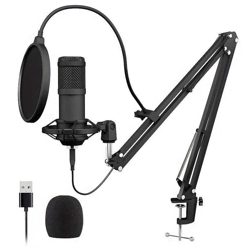 192K/24Bit USB condenser recording microphone kit_voghion.com