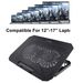 Laptop Cooling Pad With Adjustable Height Two 5.1 Inches Fan 2 USB Ports Suitable For 12-15.6inch Laptops_voghion.com
