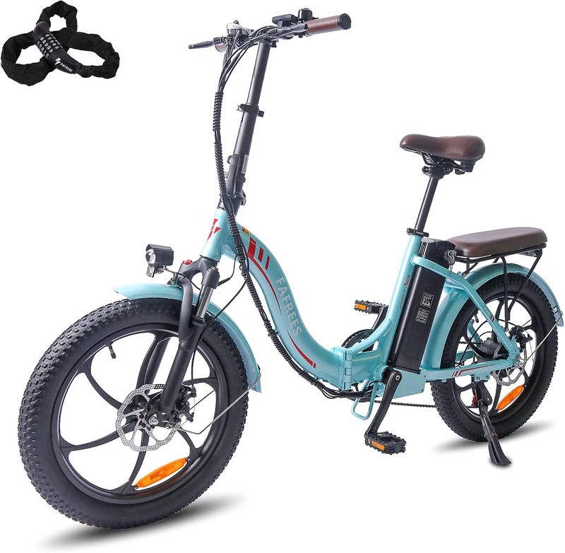 Fafrees Oficjalny F20 PRO E Składany Fat z Akumulatorem 36 V 18 Ah, Damski Rower Elektryczny 20 cali Elektryczny 250 W, Ebike_voghion.com