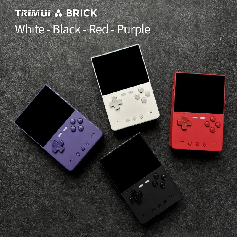 TRIMUI BRICK Handheld Game Console 3.2'' IPS Screen Linux System Trimui UI Metal Back Panel Key LED Lighting Free Keycap_voghion.com