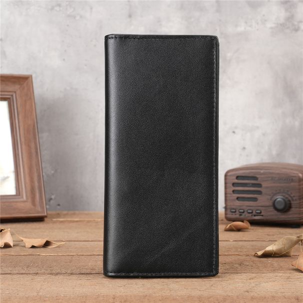 Men's Long Zipper Phone Bag Large Capacity Multi functional Handbag Wallet_voghion.com